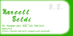 marcell beldi business card